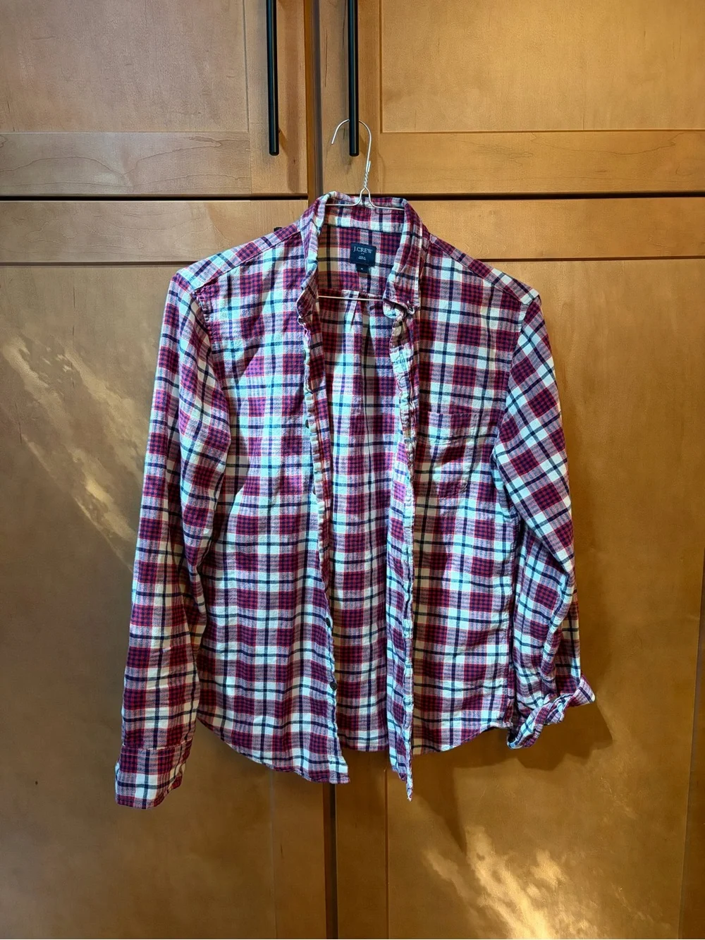 J. Crew Men’s Red Plaid Cotton Shirt